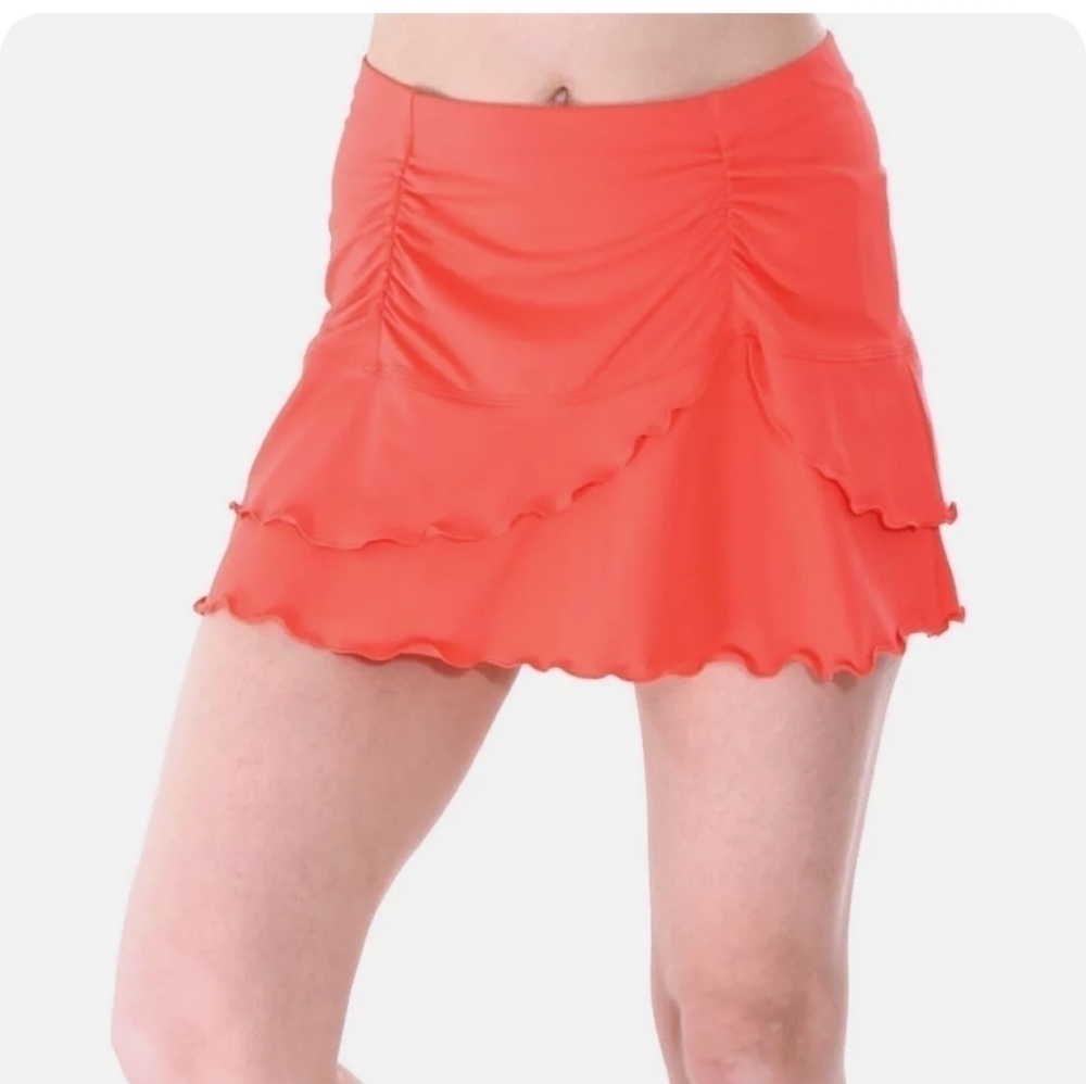 Ruffled Swim Skirt Bikini Bottom Swimsuit Swimwear New